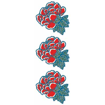 タトゥーシール 牡丹2(タトゥー・刺青シール)