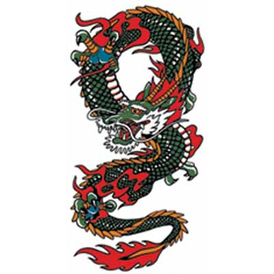 タトゥーシール ドラゴン2(タトゥー・刺青シール)