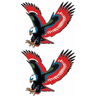 タトゥーシール 赤鷲(タトゥー・刺青シール)