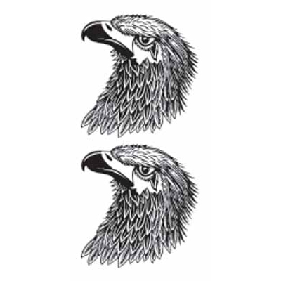 タトゥーシール 鷲(頭)(タトゥー・刺青シール)