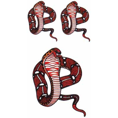 タトゥーシール コブラ(タトゥー・刺青シール)