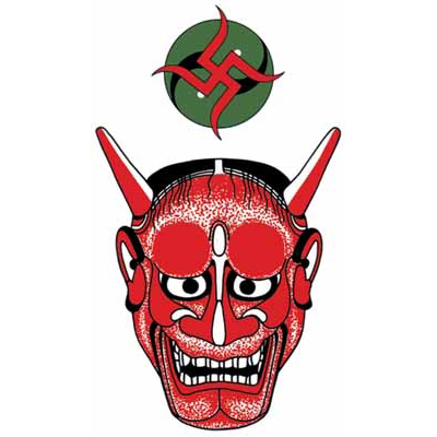 タトゥーシール 赤般若(タトゥー・刺青シール)