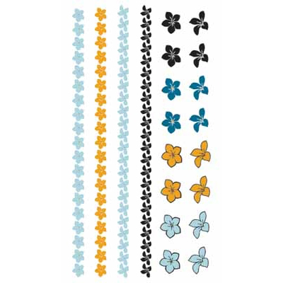 タトゥーシール 花鎖1(タトゥー・刺青シール)