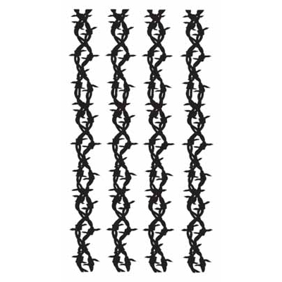 タトゥーシール 鉄条網(タトゥー・刺青シール)