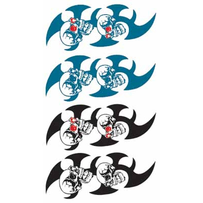 タトゥーシール 髑髏・トライバル(タトゥー・刺青シール)