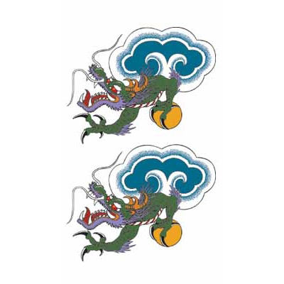 タトゥーシール 雲竜(タトゥー・刺青シール)