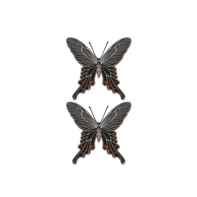 タトゥーシール 黒揚羽(タトゥー・刺青シール)