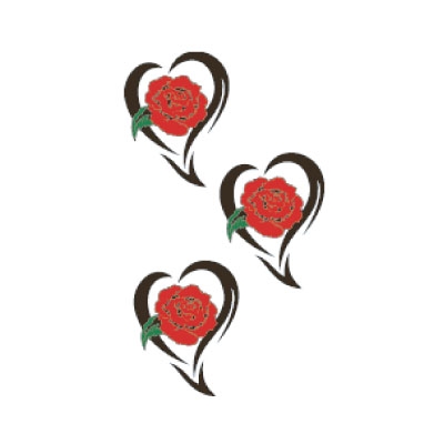 タトゥーシール 薔薇トライバル2(タトゥー・刺青シール)