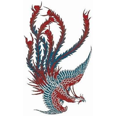 タトゥーシール 鳳凰(タトゥー・刺青シール)