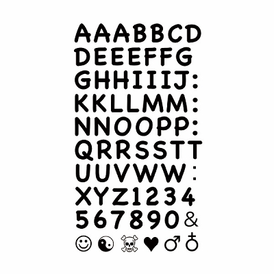 タトゥーシール アルファベット(タトゥー・刺青シール)