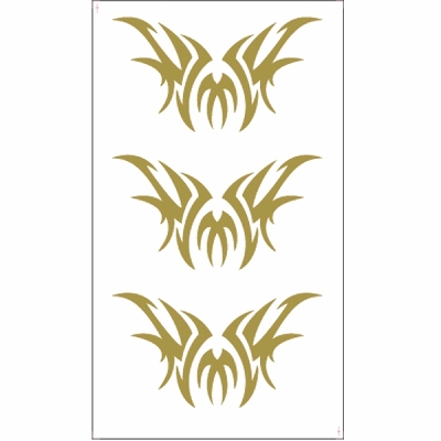 タトゥーシール 黄金トライバル(タトゥー・刺青シール)