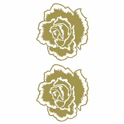 タトゥーシール 金薔薇(タトゥー・刺青シール)