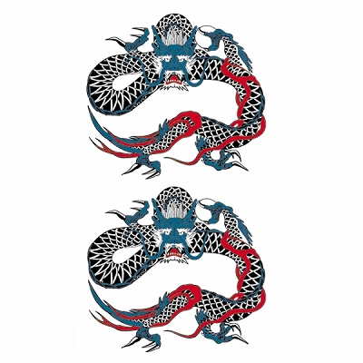 タトゥーシール 玉龍(タトゥー・刺青シール)