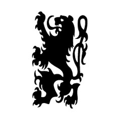 タトゥーシール 黒ライオン1(タトゥー・刺青シール)