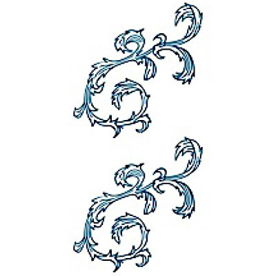 タトゥーシール 唐草1(タトゥー・刺青シール)