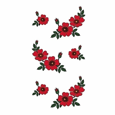 タトゥーシール 野バラ(タトゥー・刺青シール)