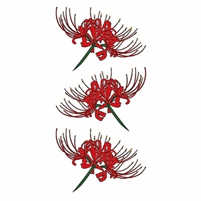 タトゥーシール 曼珠沙華(タトゥー・刺青シール)