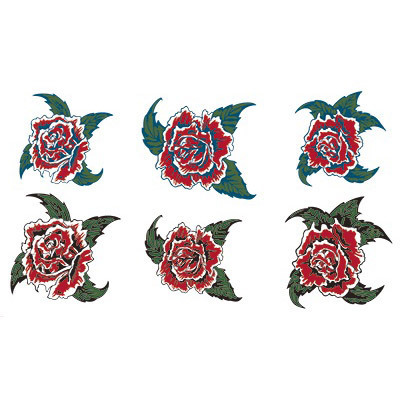 タトゥーシール 薔薇 トライブ 2(タトゥー・刺青シール)