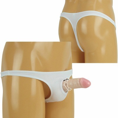 パワーリングストラップストレッチTバック ホワイト(ランジェリー)