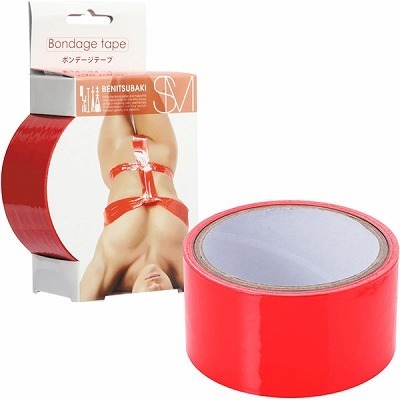 紅椿 BENITSUBAKI ボンテージテープ 15m (レッド)(SM・拘束具)