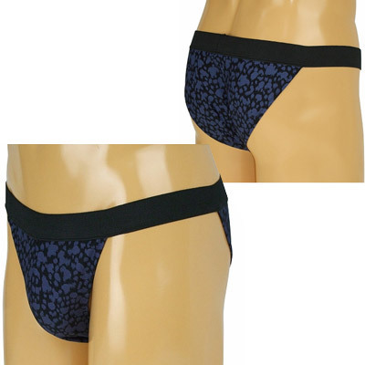 メンズ アニマルプリントアウトゴムフルバック パープル(ランジェリー)