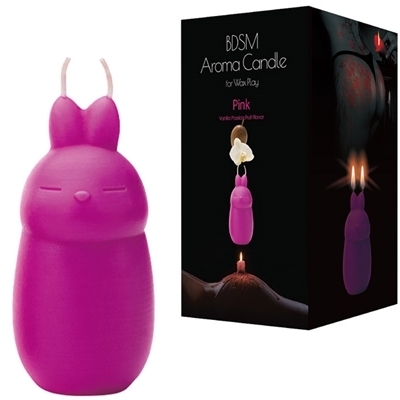 BDSMアロマキャンドル ピンク (バニラ&パッションフルーツ)(SM・拘束具)