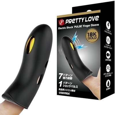 プリティラブ (エレクトリックショックパルスフィンガースリーブ)(男性補助グッズ)