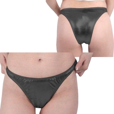 キラキラストレッチメタリックリオバック ブラック(ランジェリー)