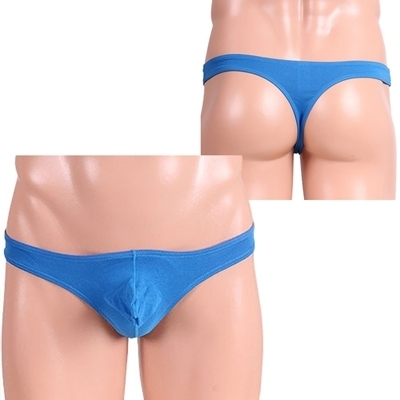 甘さを微調整もっこりイケメンTバック ブルー(ランジェリー)