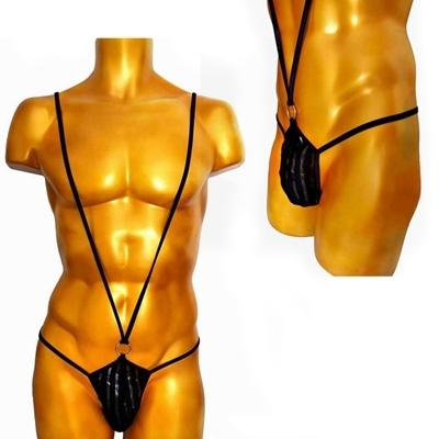 <BadDaddy>セクシーメンズサック(S−003)ブラック(ランジェリー)