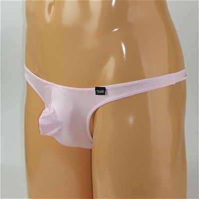 メンズ 極小ストレッチフルシームTバック Mサイズ ピンク(ランジェリー)