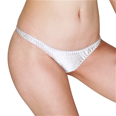 光沢ストレッチシンプルTバック 2Lサイズ ホワイト(ランジェリー)