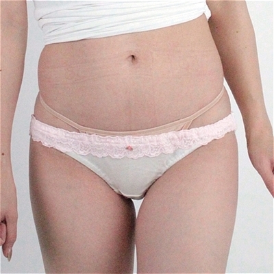 肌触りの良いインゴムフルバック (ピンク)(ランジェリー)