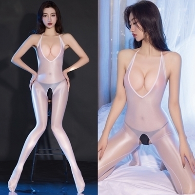 グレース オープンクロッチバックレスボディストッキング ホワイト(ランジェリー)