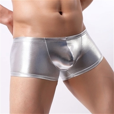 メタリックシルバーボクサー(ランジェリー)