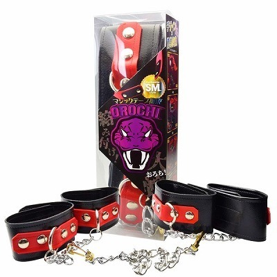 OROCHI 手枷・足枷ジョイント (黒)(SM・拘束具)