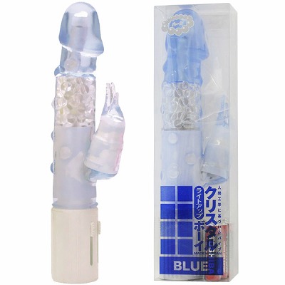 クリスタルボーイ パール入り ブルー(バイブ)