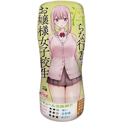 パンツを脱いで淫らな行為をしてくるお嬢様女子校生(オナホール)