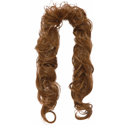 コードウィッグ ナチュラルカール ブラウン(コスチューム)