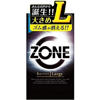 ZONE(ゾーン) Lサイズ 6個入り(コンドーム)