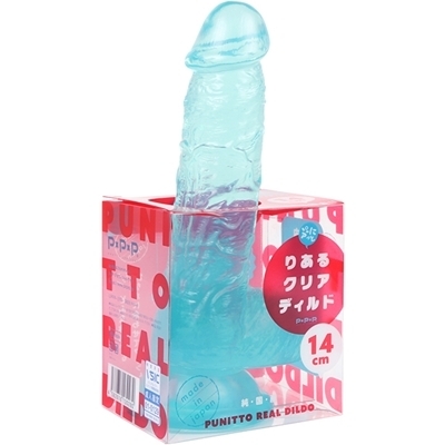 純国産 ぷにっと りあるクリアディルド (14cm)(こけし・ディルド)