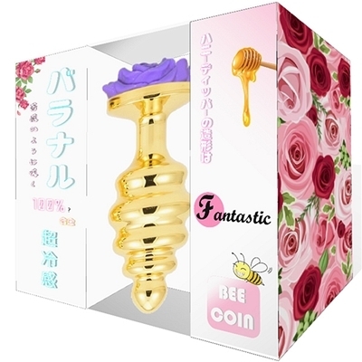 バラナル 超冷感ア●ルコーン (L パープルバラ)(アナル拡張グッズ)