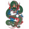 タトゥーシール ドラゴン1(タトゥー・刺青シール)