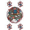 タトゥーシール 火炎龍(タトゥー・刺青シール)