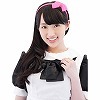 蛍光リボンカチューシャ ピンク(コスチューム)