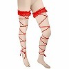 ガーターベルト付レッグラップ (レッド)(コスチューム)