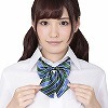 きゅん可愛スクールリボン ブルー&グリーンストライプ(コスチューム)