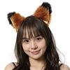 エロコス もふもふ耳カチューシャ (茶×黒)(コスチューム)