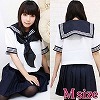 清楚な高等学校セーラー服(夏服) M(コスチューム)