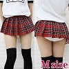 超ミニチェックスカート M(コスチューム)